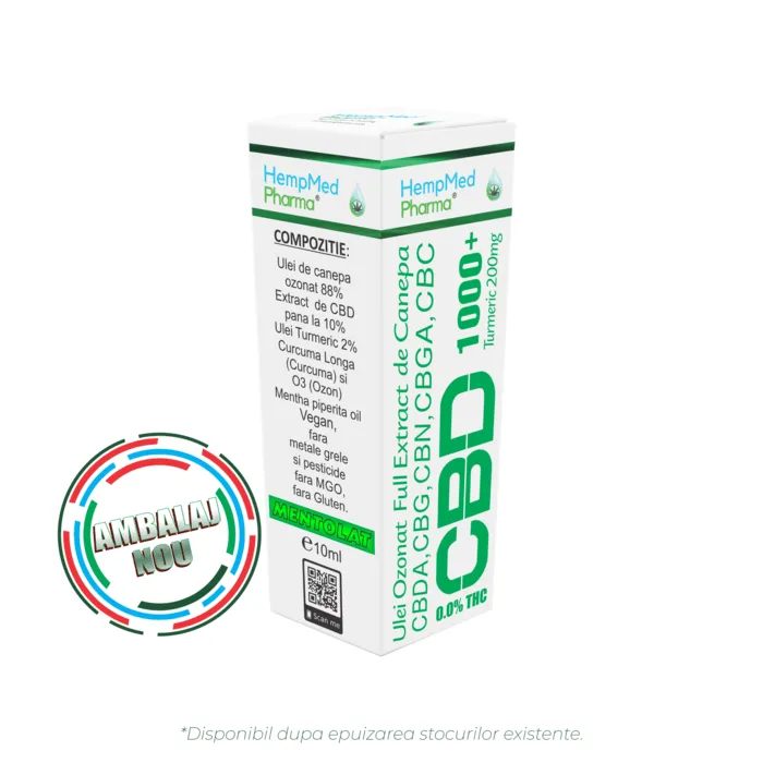 ULEI OZONAT FULL EXTRACT DE CANEPA CBD 1000mg - imagine 1
