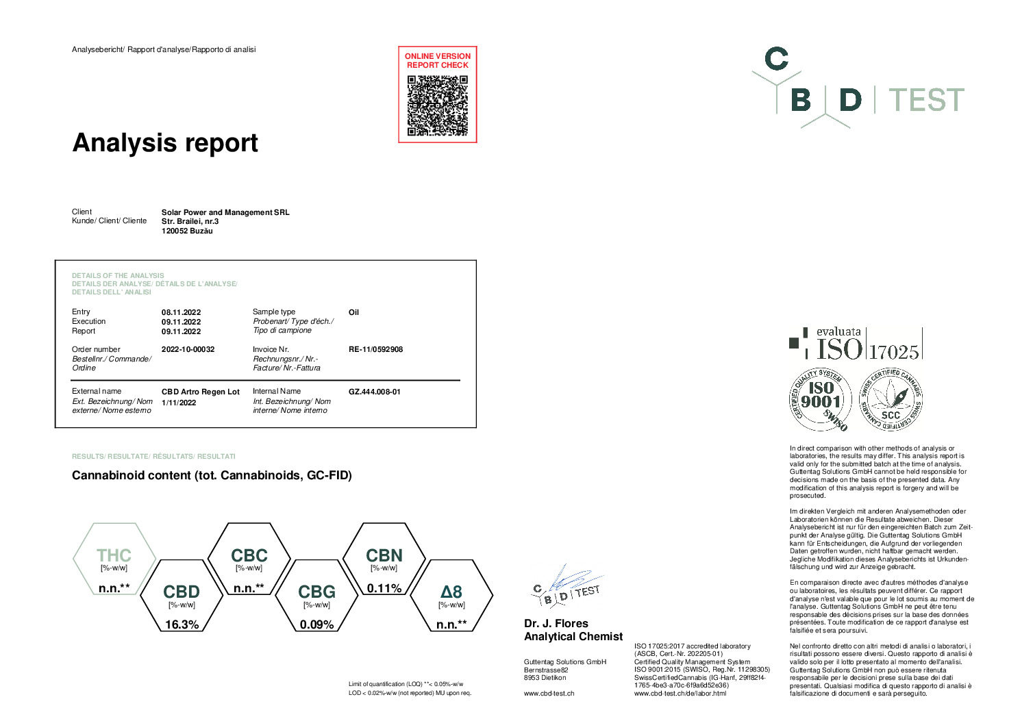 thumbnail of CBD Artro Regen Lot 1-11-2022