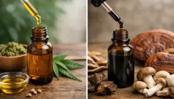 CBD oil vs mushroom tincture: ce alegi?