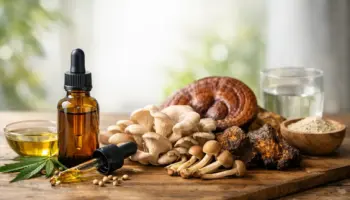 Cum combini CBD cu ciuperci pentru echilibru