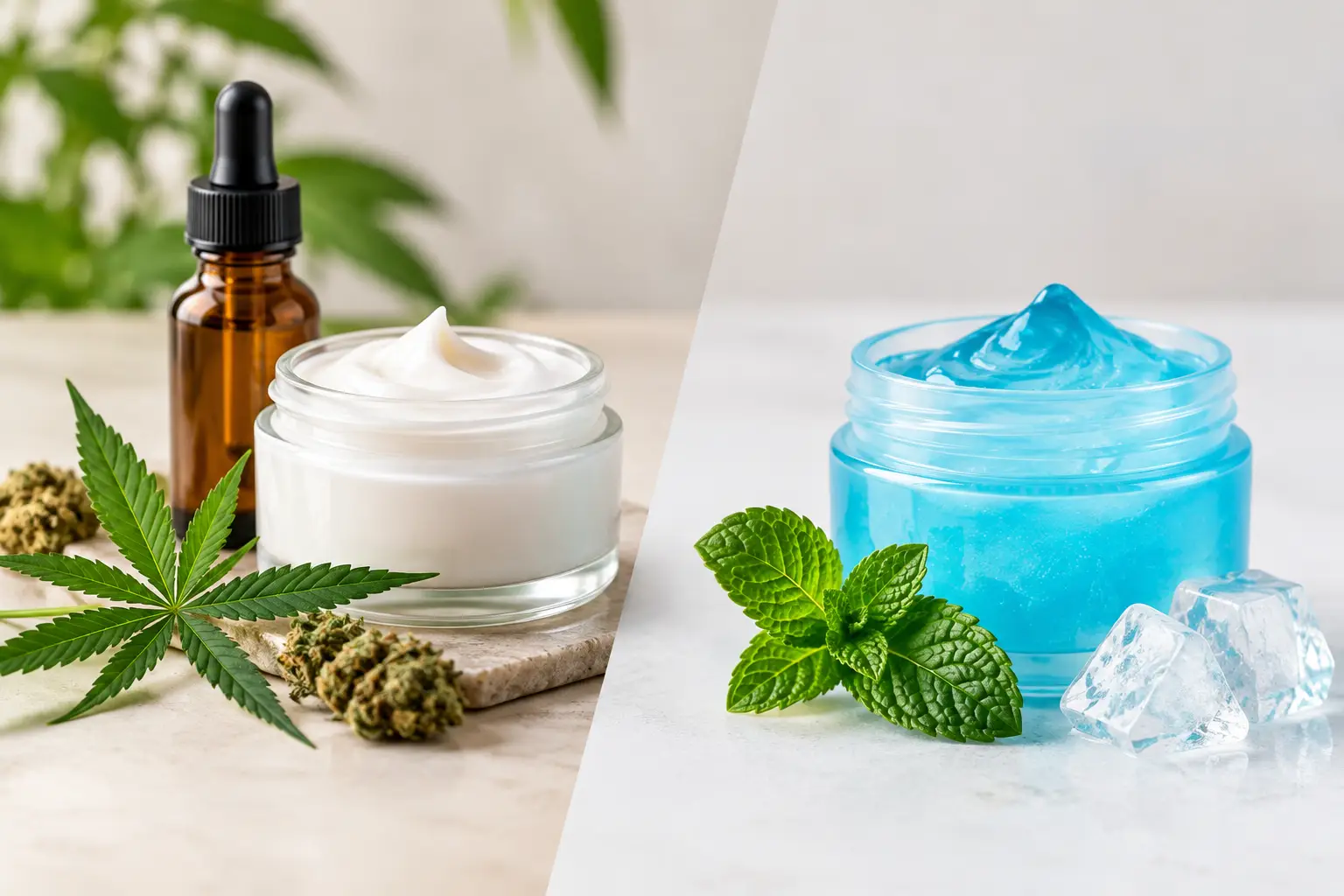 Cremă CBD versus gel mentolat: ce alegi?